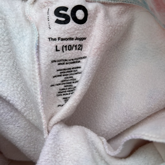 Girls Size L 10/12 Jogger Sweatpants EUC - Picture 2 of 2